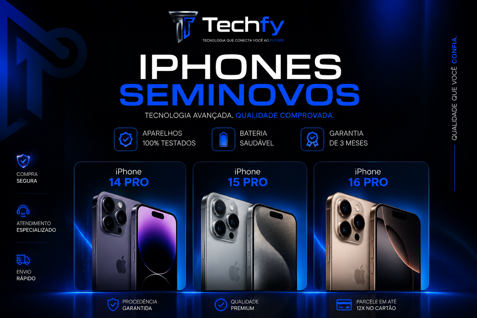 iPhones Seminovos Techfy